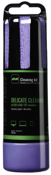 Ekran təmizləmə dəsti 2E-SK150GR 150ml + parça Violet — şəkil 2