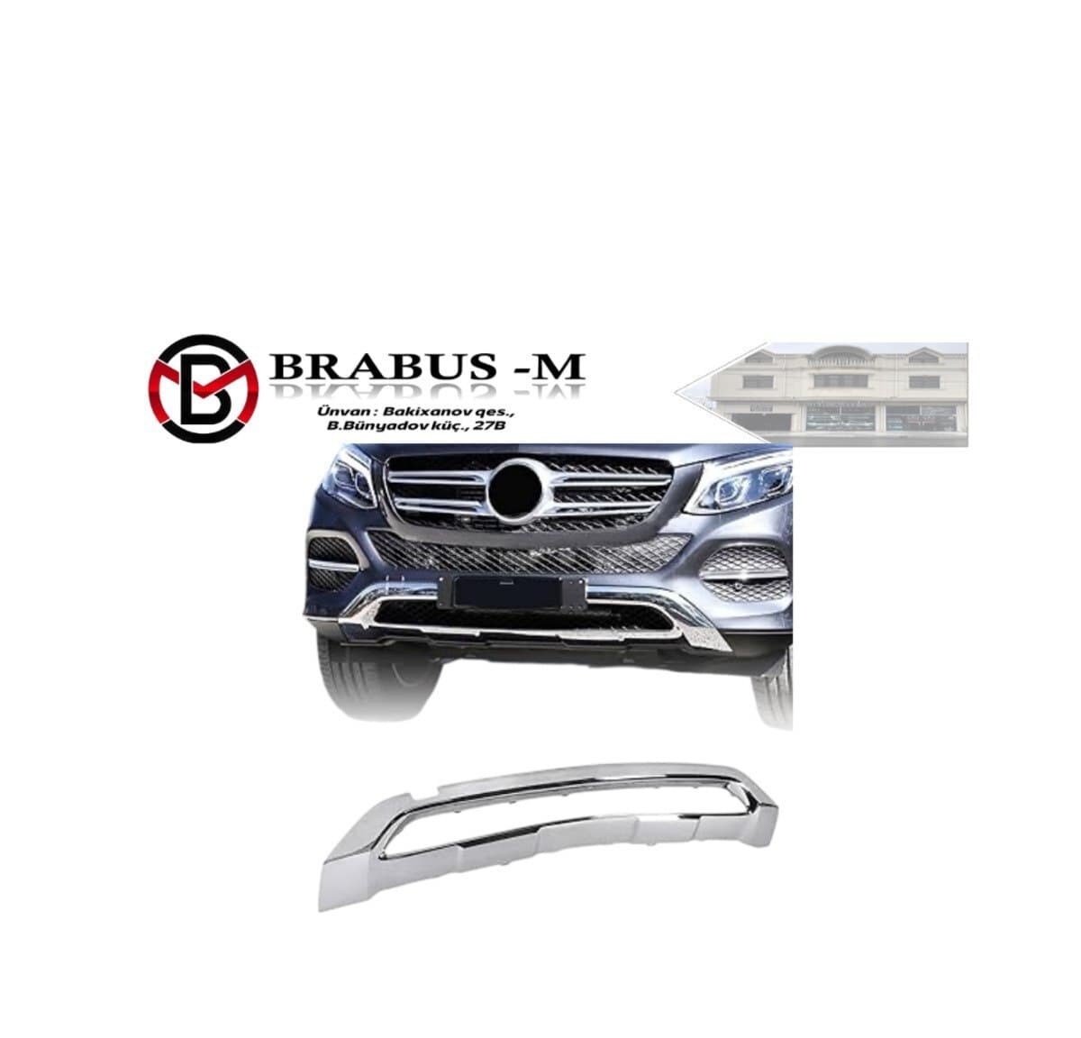 Ön bufer xromu Mercedes-Benz W166 GLE
