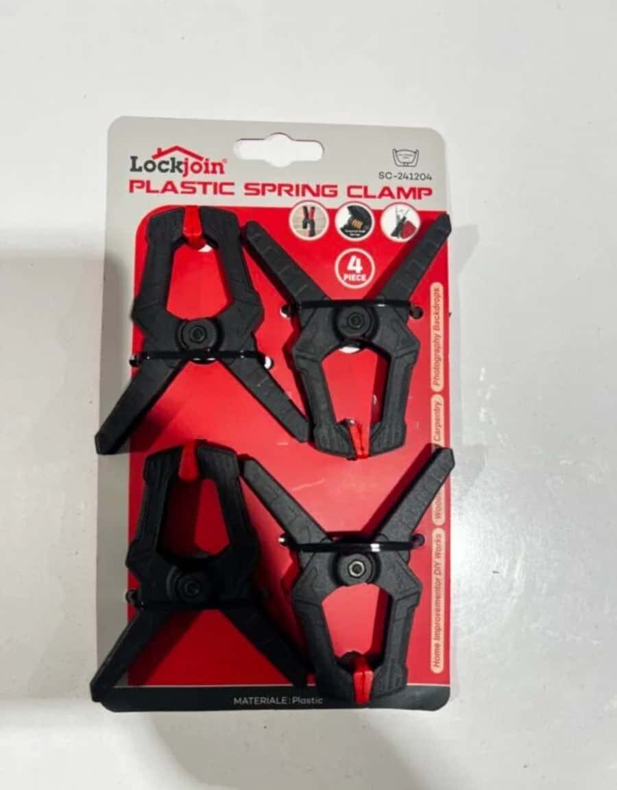Lockjoin plastic spring clamp 80 mm (4 pieces) - Tenderyard