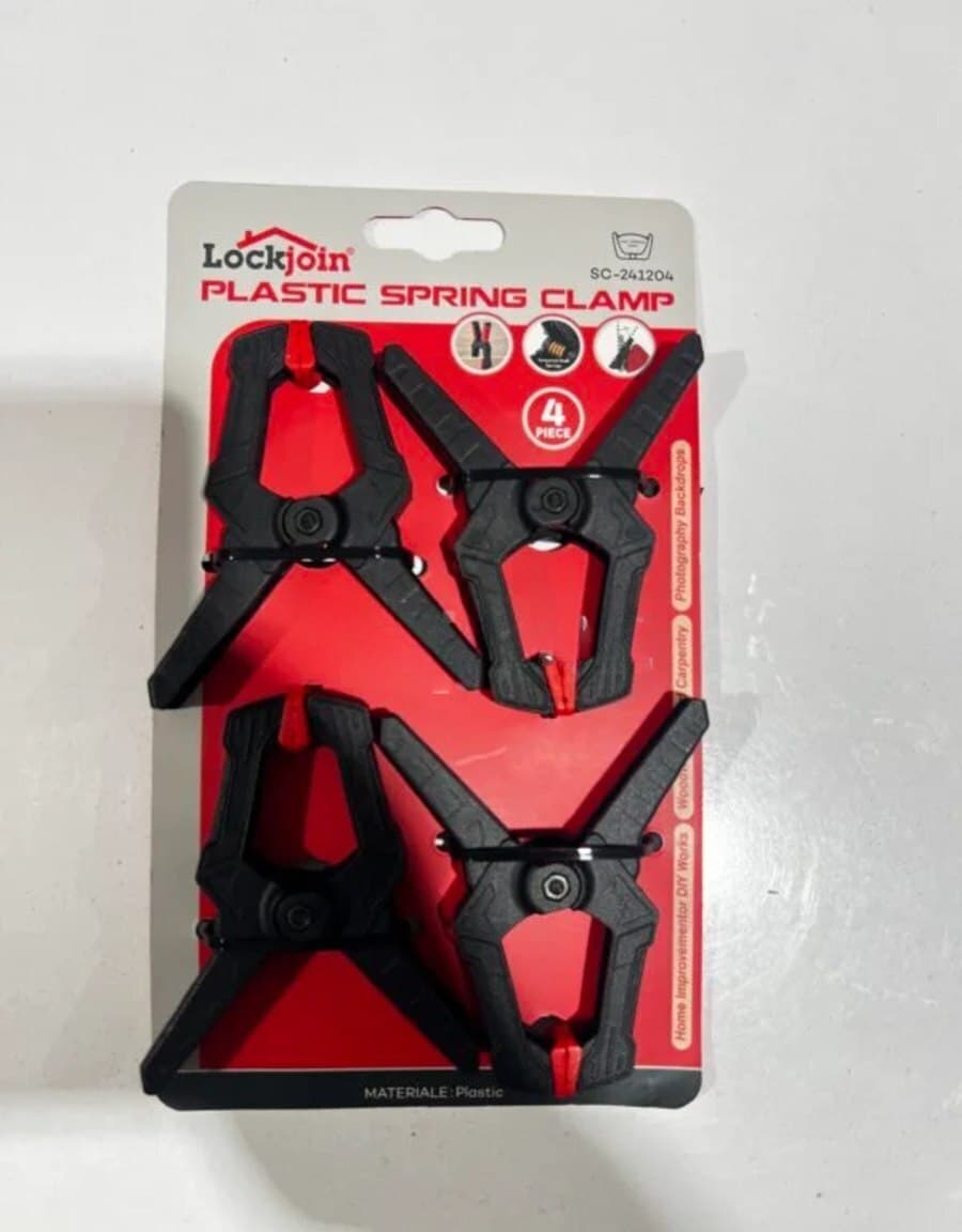 Lockjoin plastik yaylı sıxac 80 mm (4 ədəd)