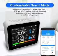 Hava keyfiyyəti monitoru 12in1 WiFi Smart — şəkil 4