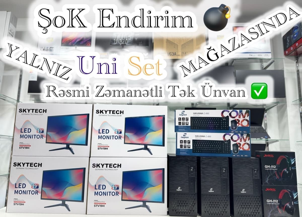 Uniset Intel i5-8th 16GB RAM 512GB SSD Masaüstü Kompüter