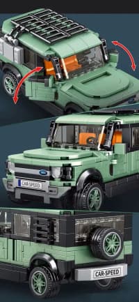 Konstruktor Mingdi Land Rover Defender 345 hissə — şəkil 6