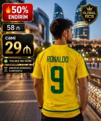 Braziliya Ronaldo Nazario 9 Retro Futbol Forması — şəkil 4