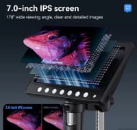 Rəqəmsal mikroskop 7 inch ekranlı 1200x — şəkil 2