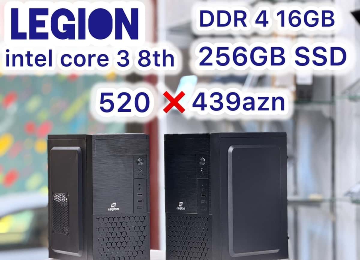 Legion DDR4 Desktop System Unit Intel i3 8th Gen - Tenderyard