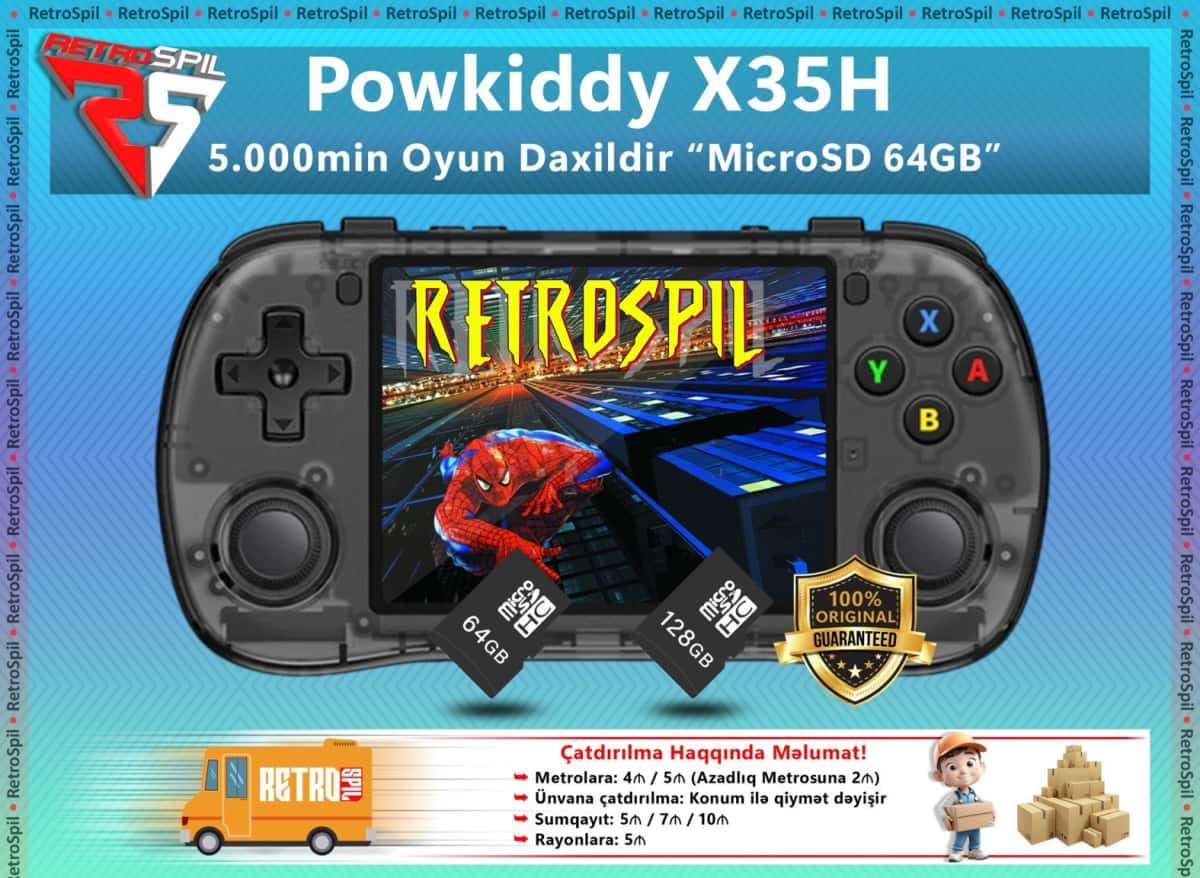 Powkiddy X35S / X35H Retro Oyun Konsolu - Tenderyard