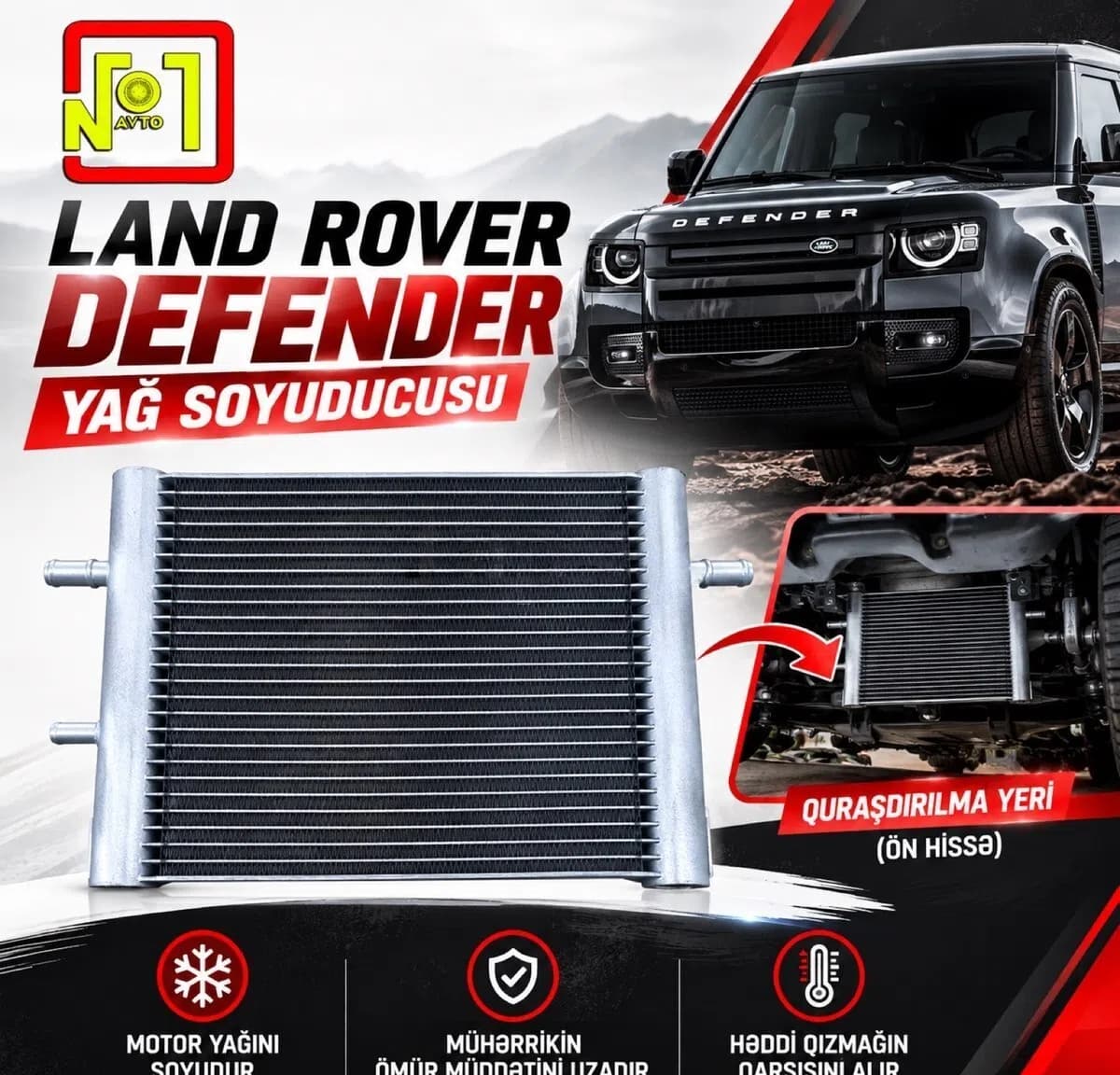 Yağ soyuducusu Land Rover Defender