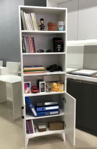 Ofis dolabı Kitab dolabı, Ağ rəng — şəkil 3