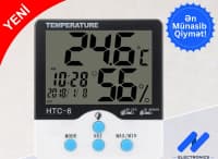 Rəqəmsal termometr və hiqrometr HTC-6 — şəkil 3
