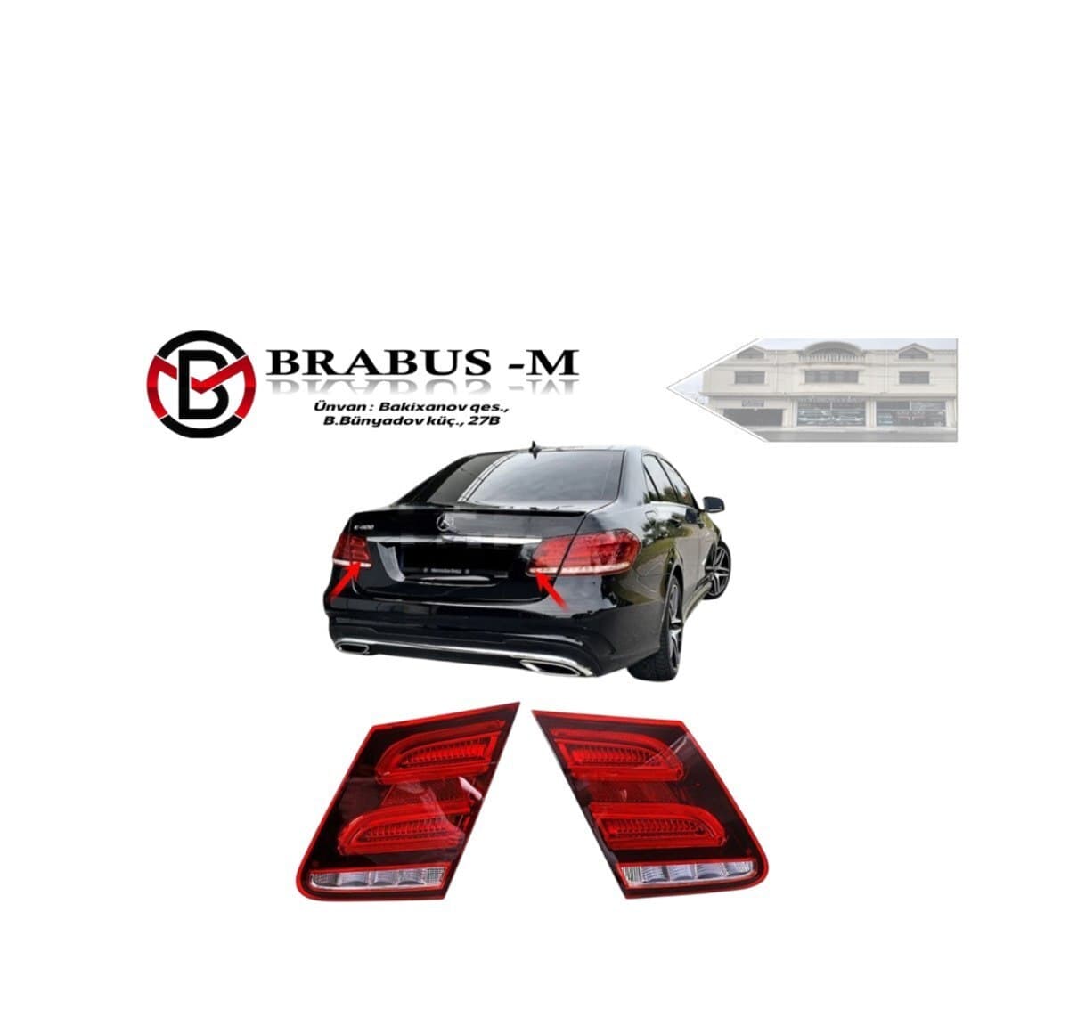 Baqaj stop işıqları Mercedes W212