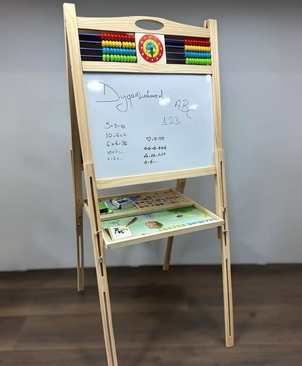 Uşaqlar üçün 2 tərəfli yazı və rəsm lövhəsi