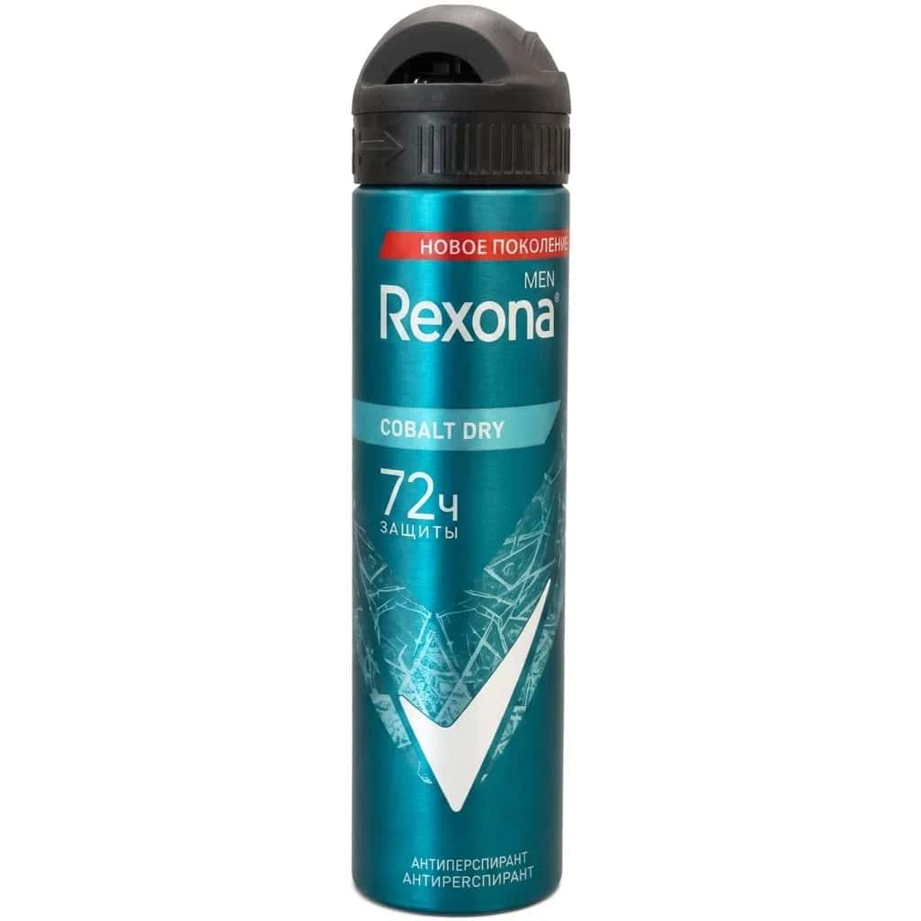 Мужской антиперспирант Rexona Cobalt 72h 150 мл - Tenderyard