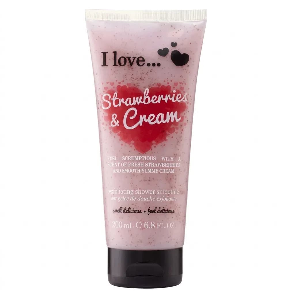 I Love Originals Çiyələk və Kremli Bədən Skrabı 200 ml