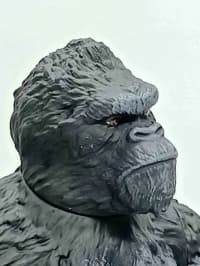 King Kong qorilla fiquru, 30 sm, döyüş baltası ilə — şəkil 3