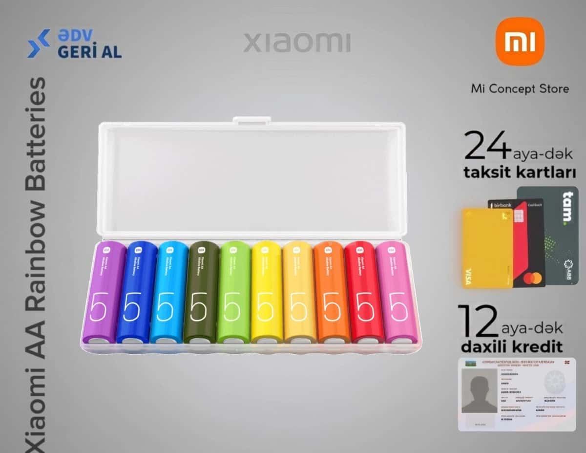 Batareya Xiaomi Rainbow AA (10 ədəd) - Tenderyard