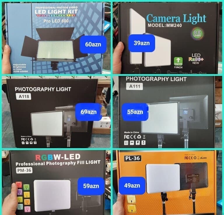 Professional LED Dairəvi və Kvadrat İşıqlandırma Paneli