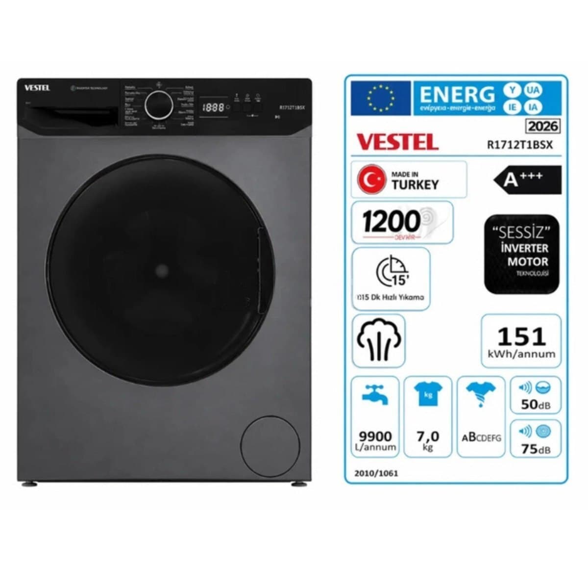 Vestel paltaryuyan maşın