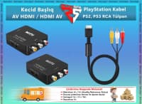 PlayStation 2 və 3 üçün HDMI Adapter və Kabel Aksesuarları — şəkil 3
