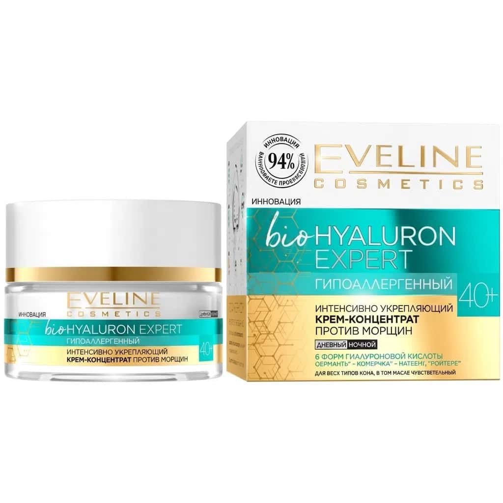 Eveline Bio Hyaluron Expert 40+ Nəmləndirici Üz Kremi 50ml - Tenderyard