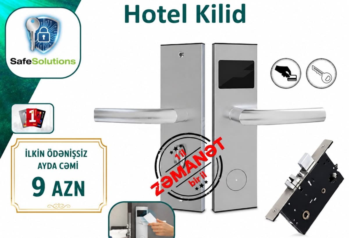Otel üçün Elektron Kartlı Qapı Kilidi
