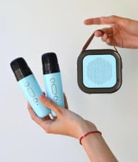 Mini Portativ Dinamik və Qoşa Mikrofon Dəsti — şəkil 3