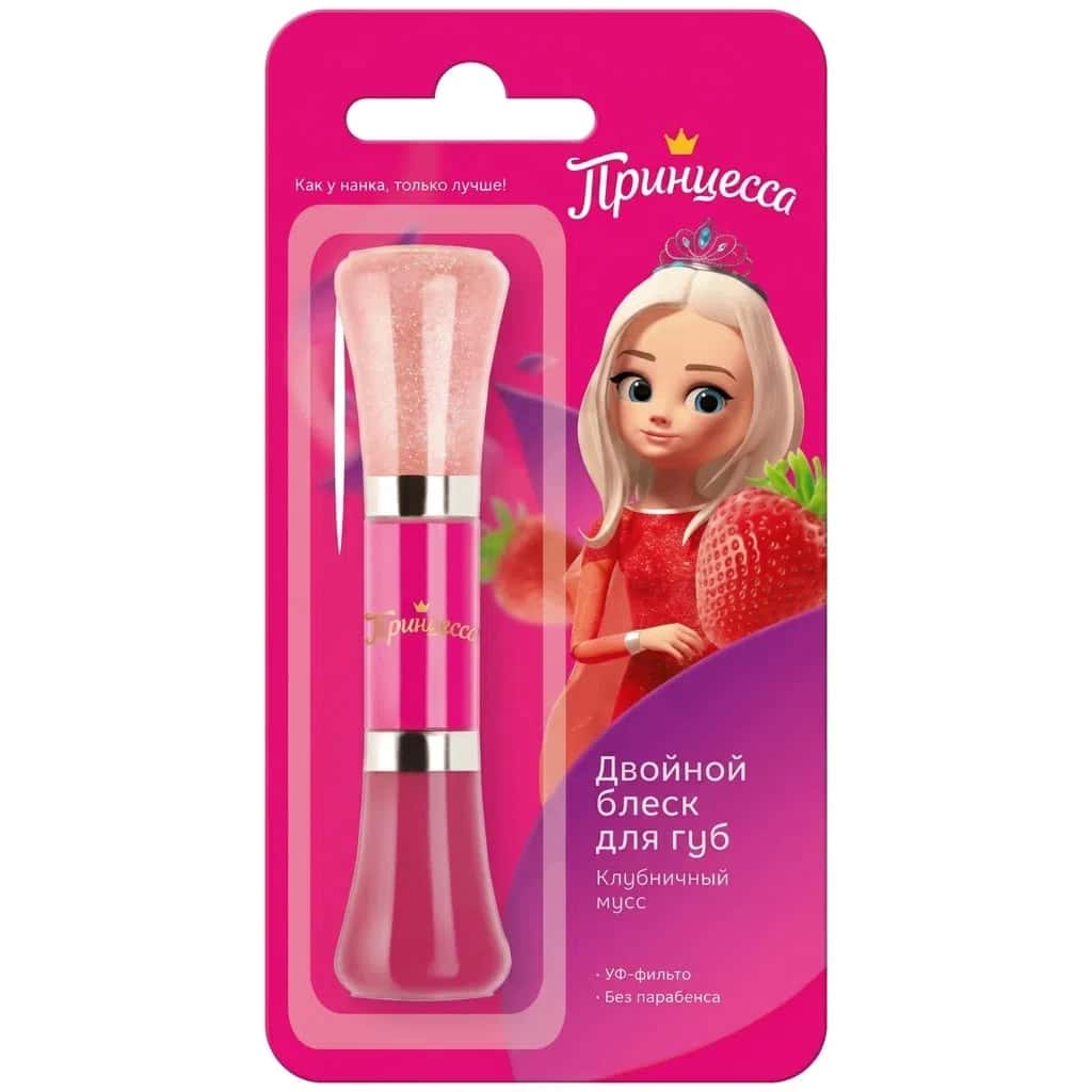 Princess Uşaq Dodaq Parladıcısı Çiyələkli Muss, 10 ml - Tenderyard