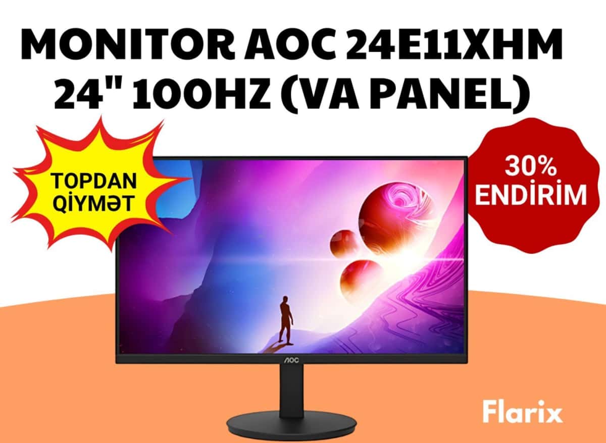 Monitor AOC 24E11XHM 24" 100Hz - Tenderyard