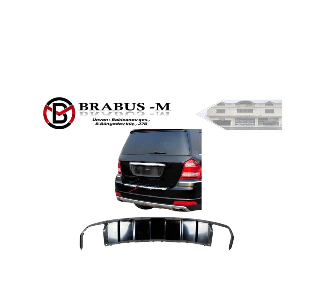 Arxa bufer xromu Mercedes W164 GL