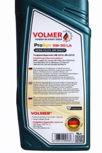 Volmer ProSyn 5W-30 LA Motor Yağı, 1 L — şəkil 1