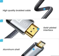 Qızılı rəng data kabel, HDMI — şəkil 5