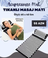 Akupressura matı və yastıq dəsti 65x40 sm — şəkil 2