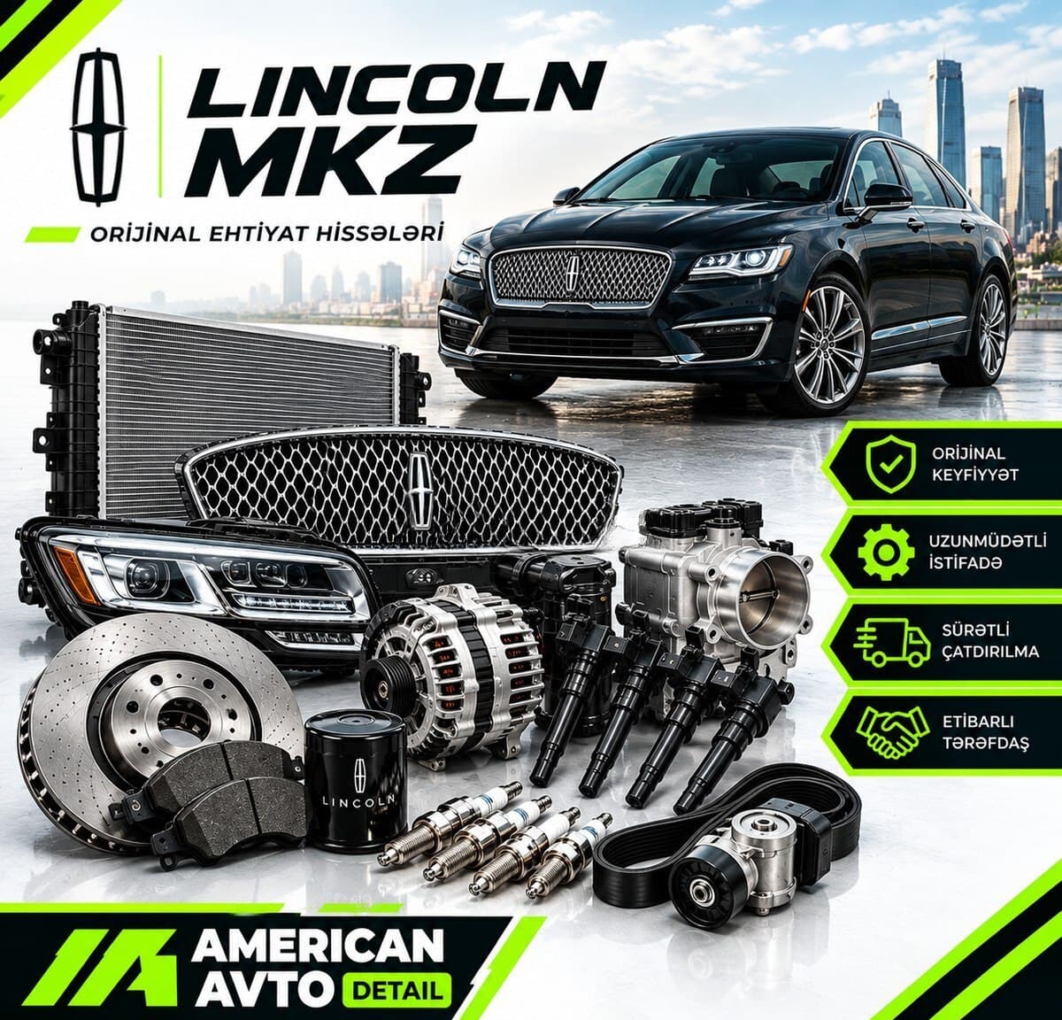 Ehtiyat hissələri Lincoln MKZ və Navigator