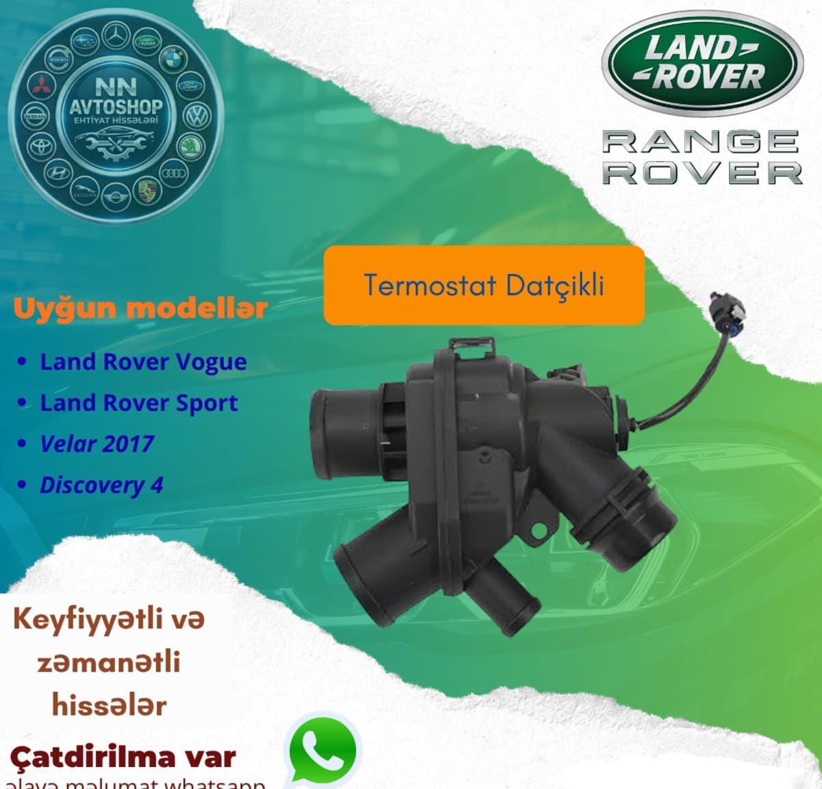 Termostat Range Rover Vogue 2017 3.0 benzin