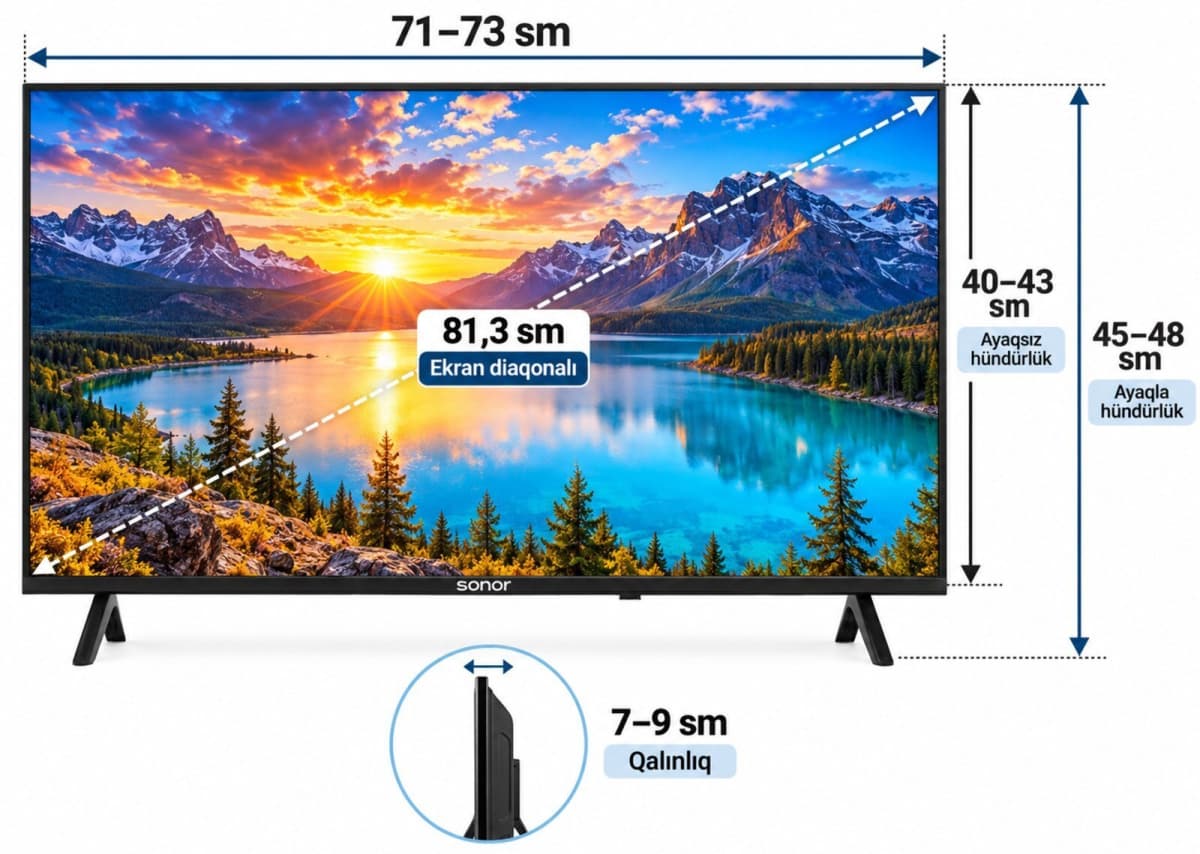Televizor 32" LED
