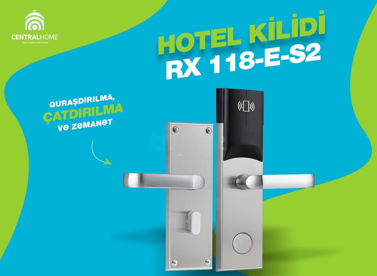 Otel qapı kilidi RX 118-E-S2