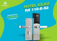 Otel qapı kilidi RX 118-E-S2 — şəkil 1