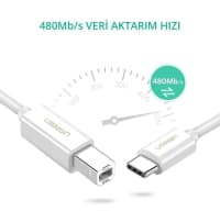 Ağ rəng data kabel, USB — şəkil 3