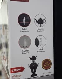 Samovar Paslanmayan polad material — şəkil 12