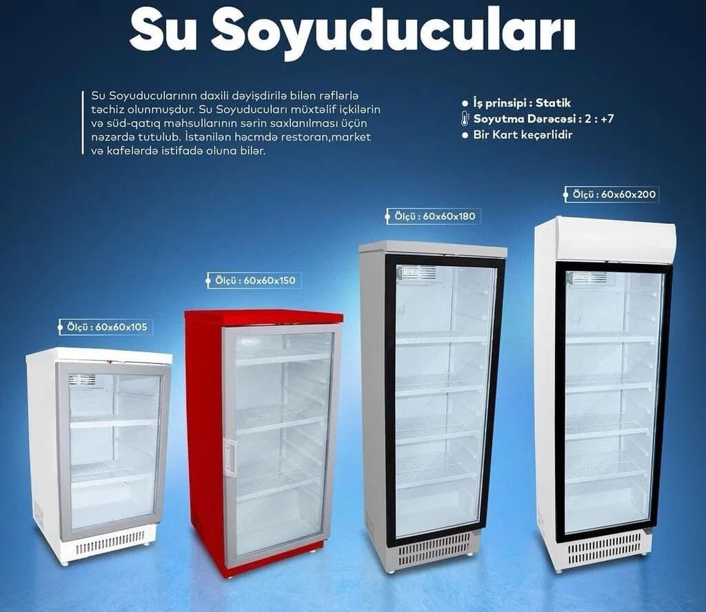 Zavod İstehsalı Soyuducu Vitrinlər