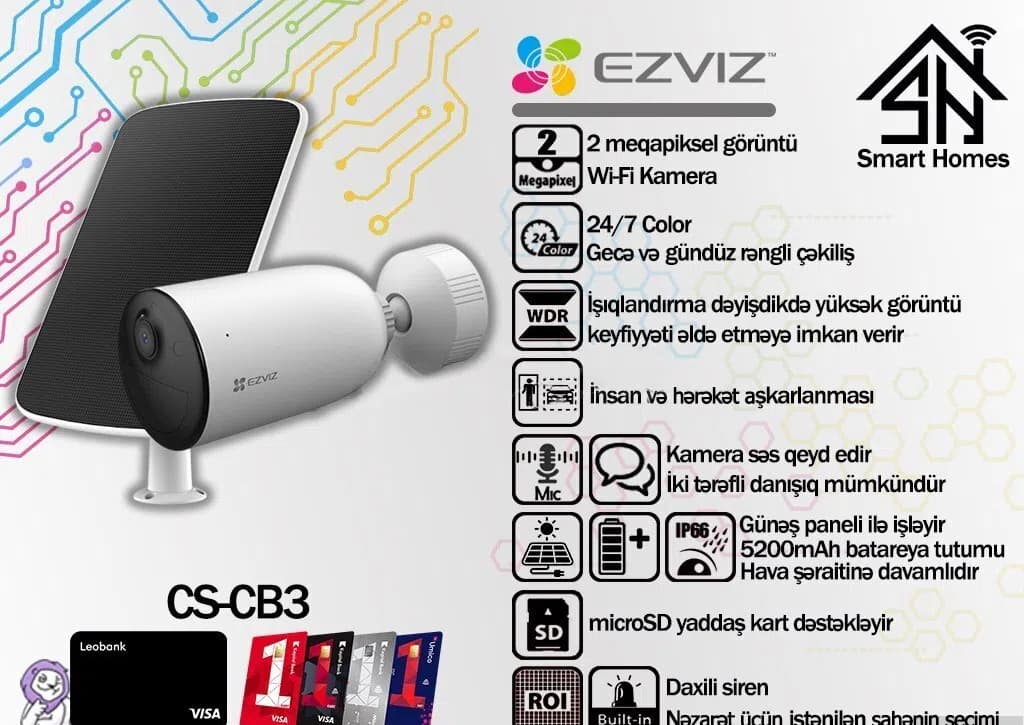 Wi-Fi kamera Ezviz CS-CB3