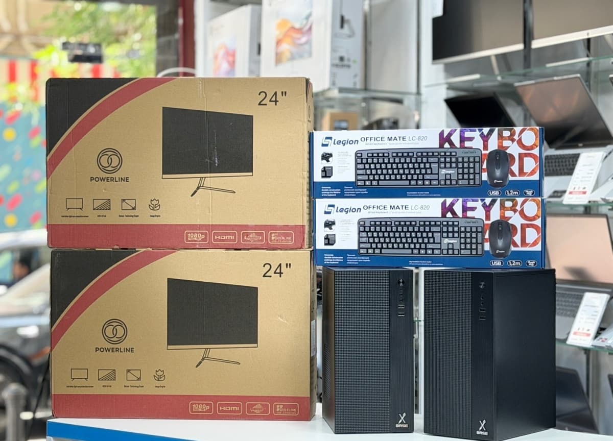 Masaüstü Kompüter Dəsti i3 8GB RAM 256GB SSD 24 inch