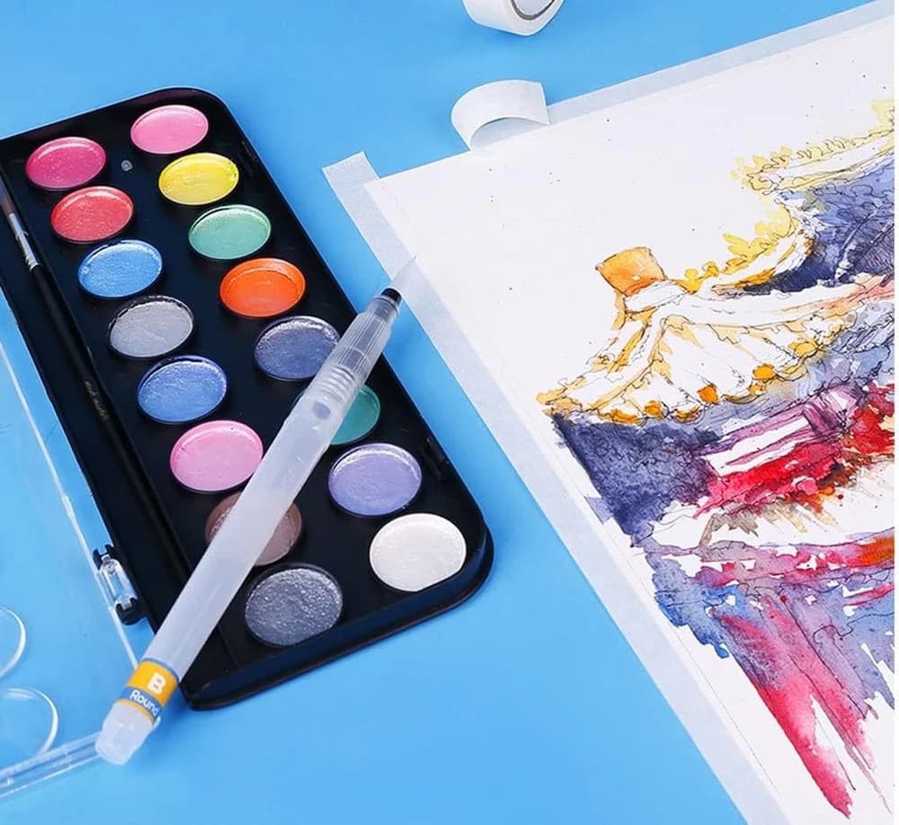 14 Fresco New Premium 4ml Watercolor Paint Set