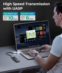 SSD qutusu Orico M.2 NVMe / SATA 10Gbps — şəkil 7
