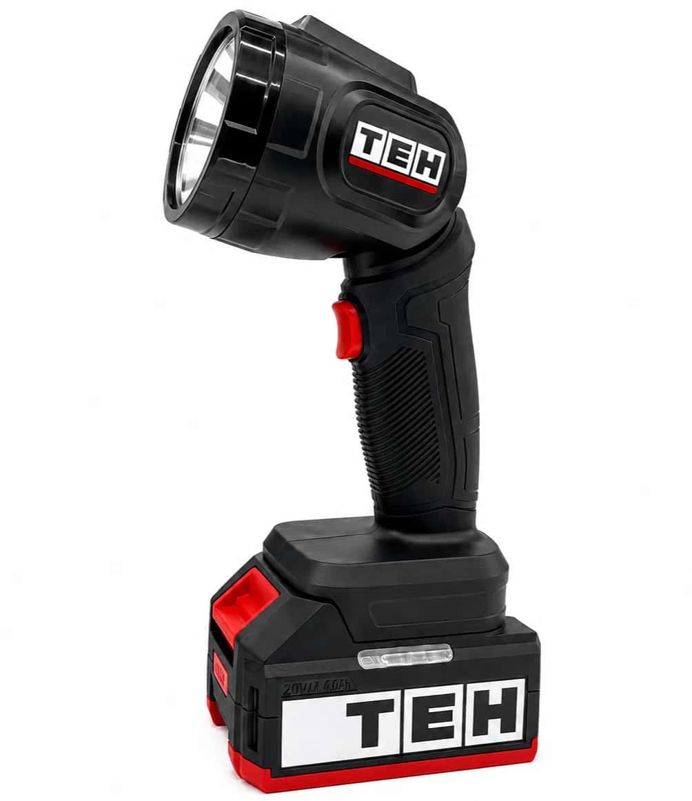TEH LL1810 Rechargeable Handheld Flashlight, Black - Tenderyard