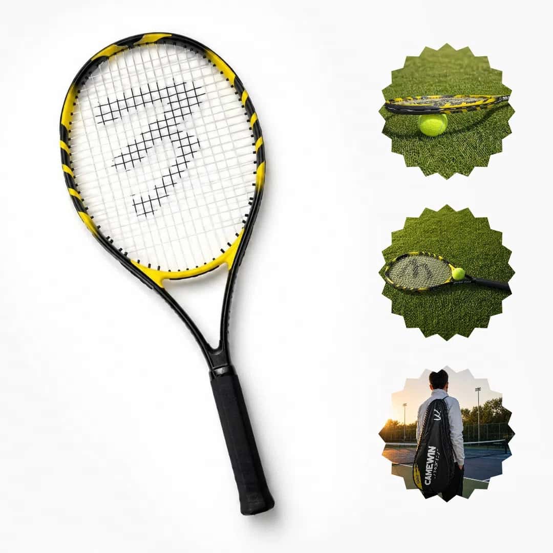 Camewin Tennis Racket Black - Tenderyard
