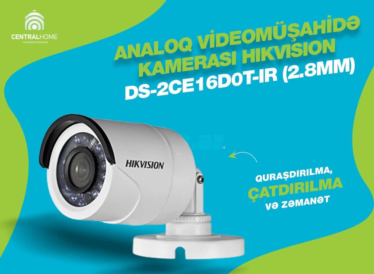 Surveillance camera Hikvision DS-2CE16D0T-IR 2.8mm - Tenderyard