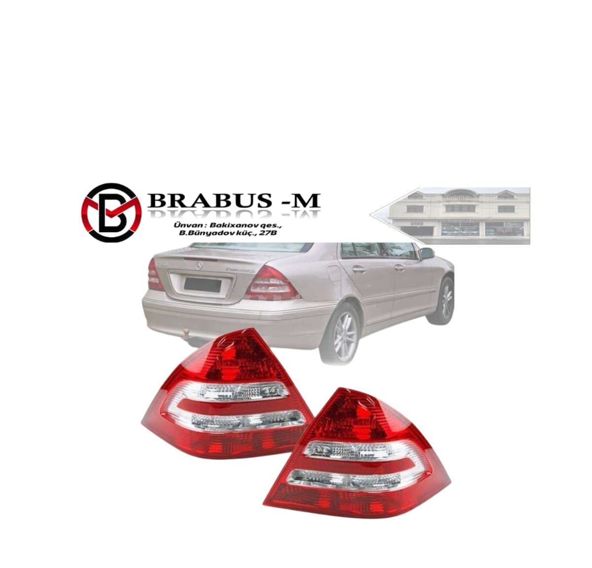 Arxa stop işıqları Mercedes W203