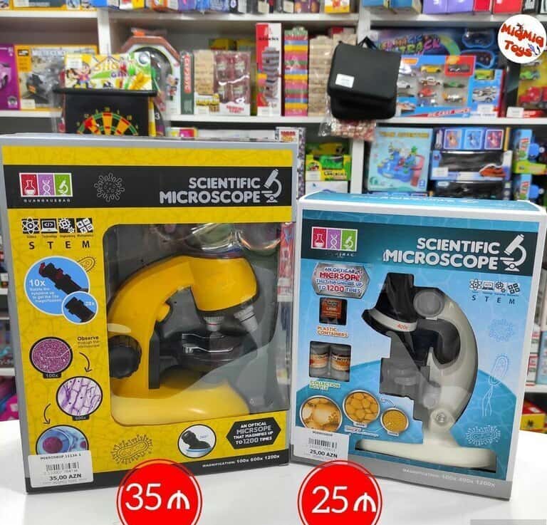 Educational microscope for children (100x, 200x, 450x) - Tenderyard