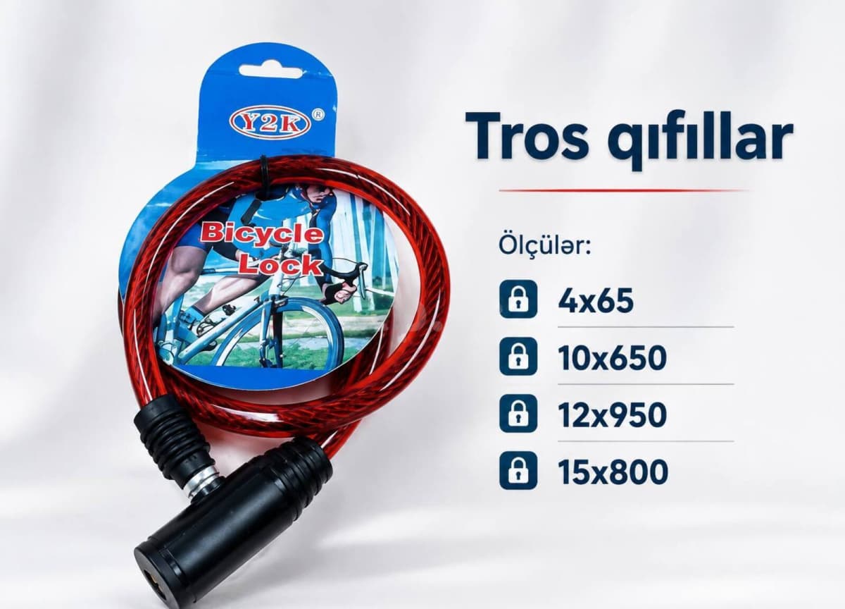 Tros qıfıl dəsti, müxtəlif ölçülərdə
